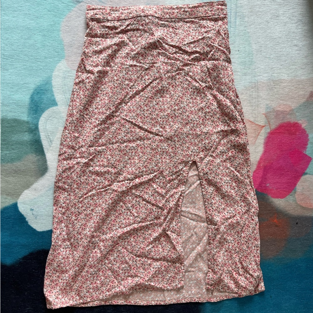 Hollister Floral Midi Skirt